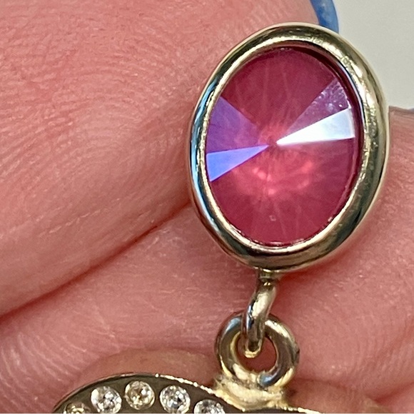 —SOLD OUT—Chanel 2020 CC Gold & Crystal Earrings with Simulated Tourmaline - Picture 9 of 13